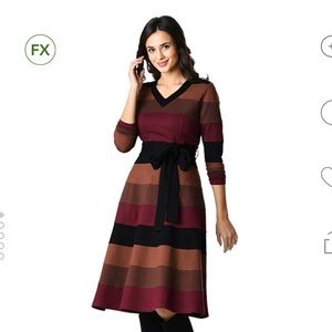 eShakti banded cotton dress